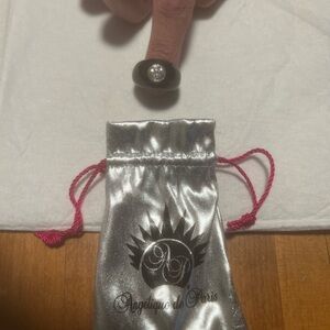 Angelique de Paris Black Ring with Crystal